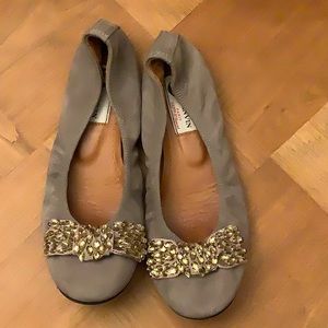 Lanvin gray ballet flats